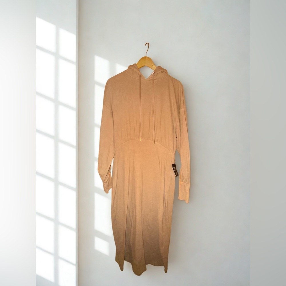 Express Tan Long Sleeve Dress